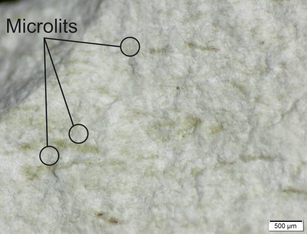 Microlits sur la pierre de Pernes
