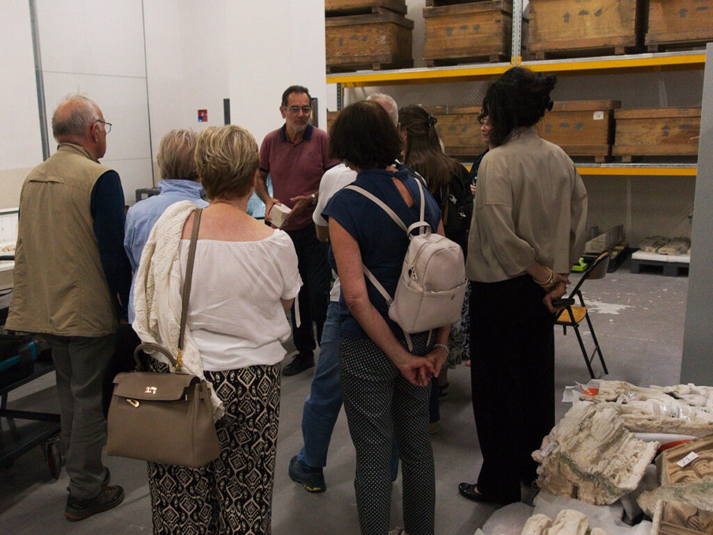 Visite de l'atelier pierre